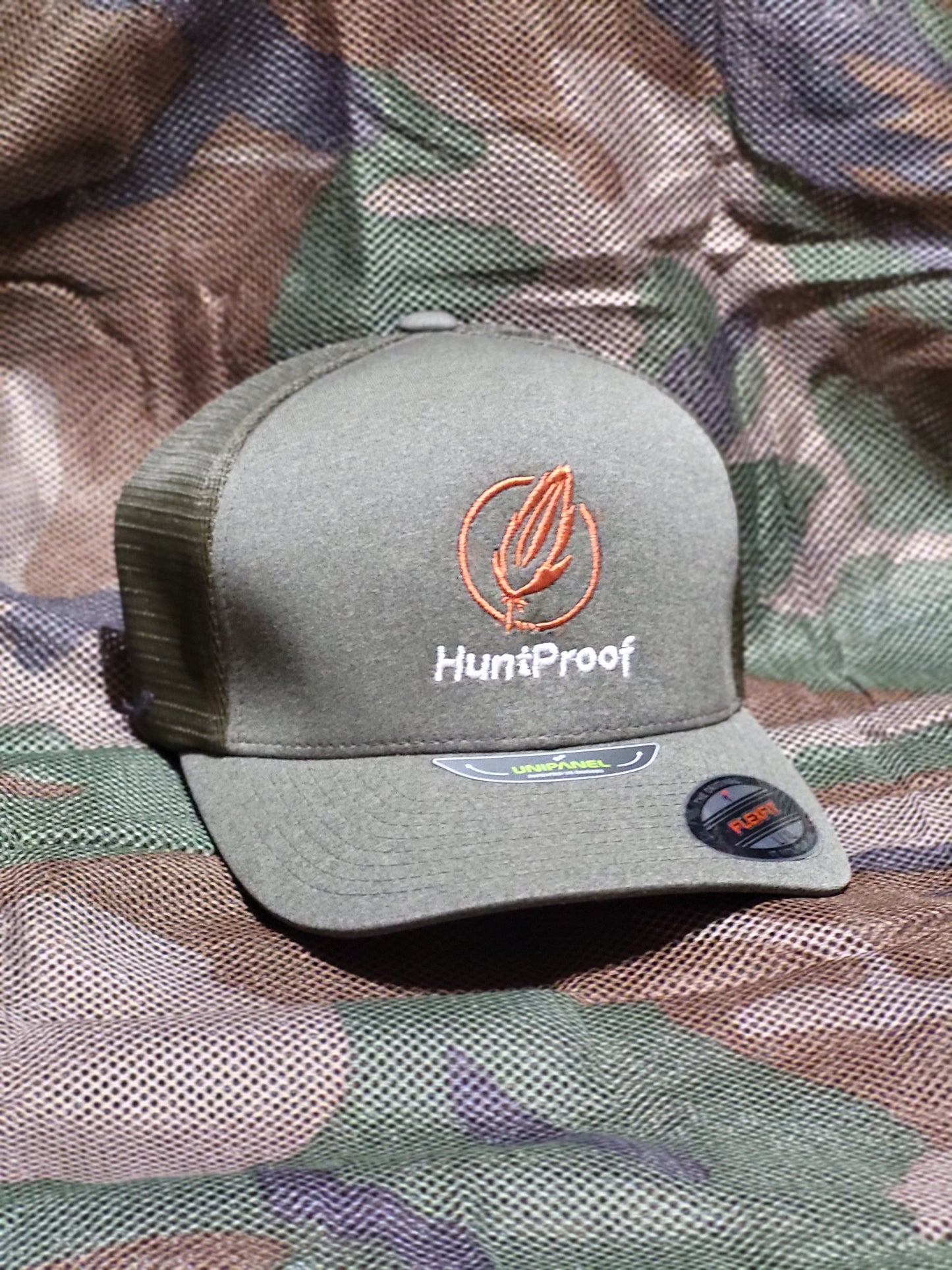 Green Flexfit embroidered